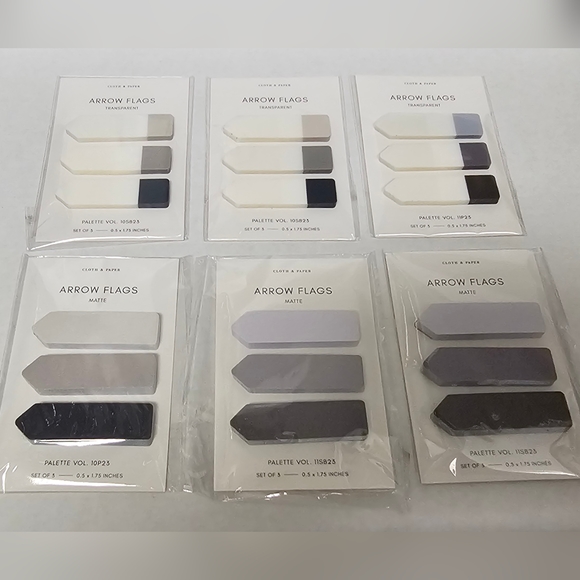 Cloth and Paper 6 sets Arrow Flags, 1 Luxe Tab, 2 Mini Lifestyle Stickers 60 - Picture 2 of 16